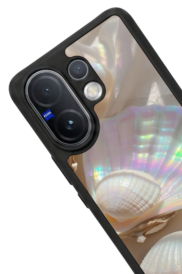 Vivo V60 Uyumlu  İnci Tasarımlı Glossy Premium Kılıf