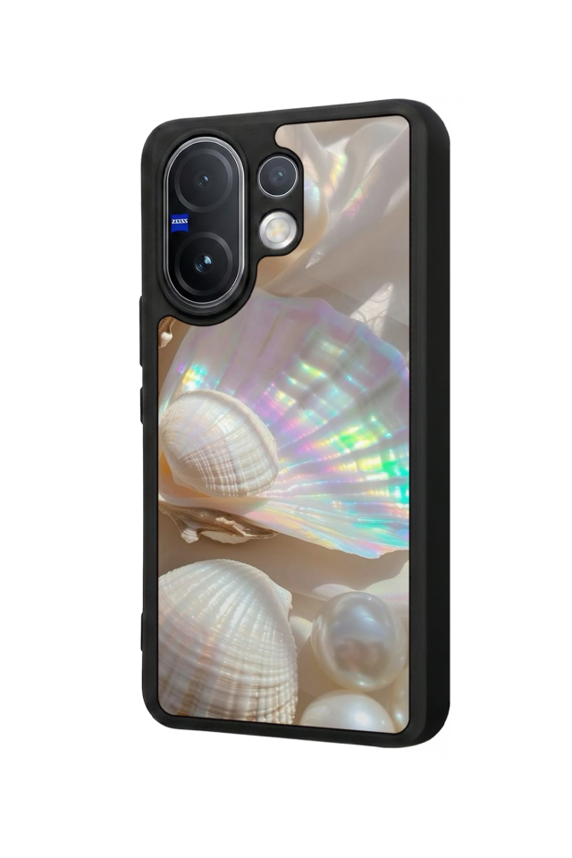 Vivo V60 Uyumlu  İnci Tasarımlı Glossy Premium Kılıf
