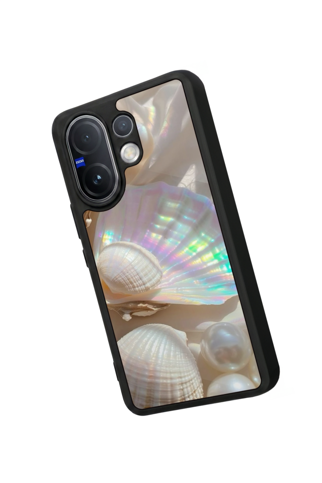 Vivo V60 Uyumlu  İnci Tasarımlı Glossy Premium Kılıf