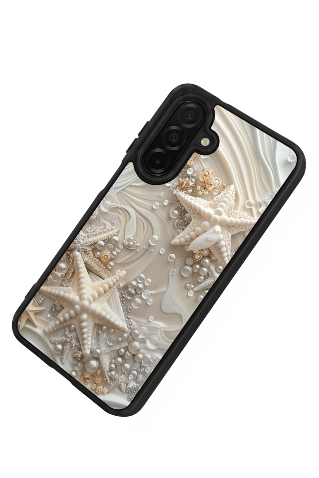 Samsung Galaxy A56 Uyumlu  İnci Tasarımlı Glossy Premium Kılıf