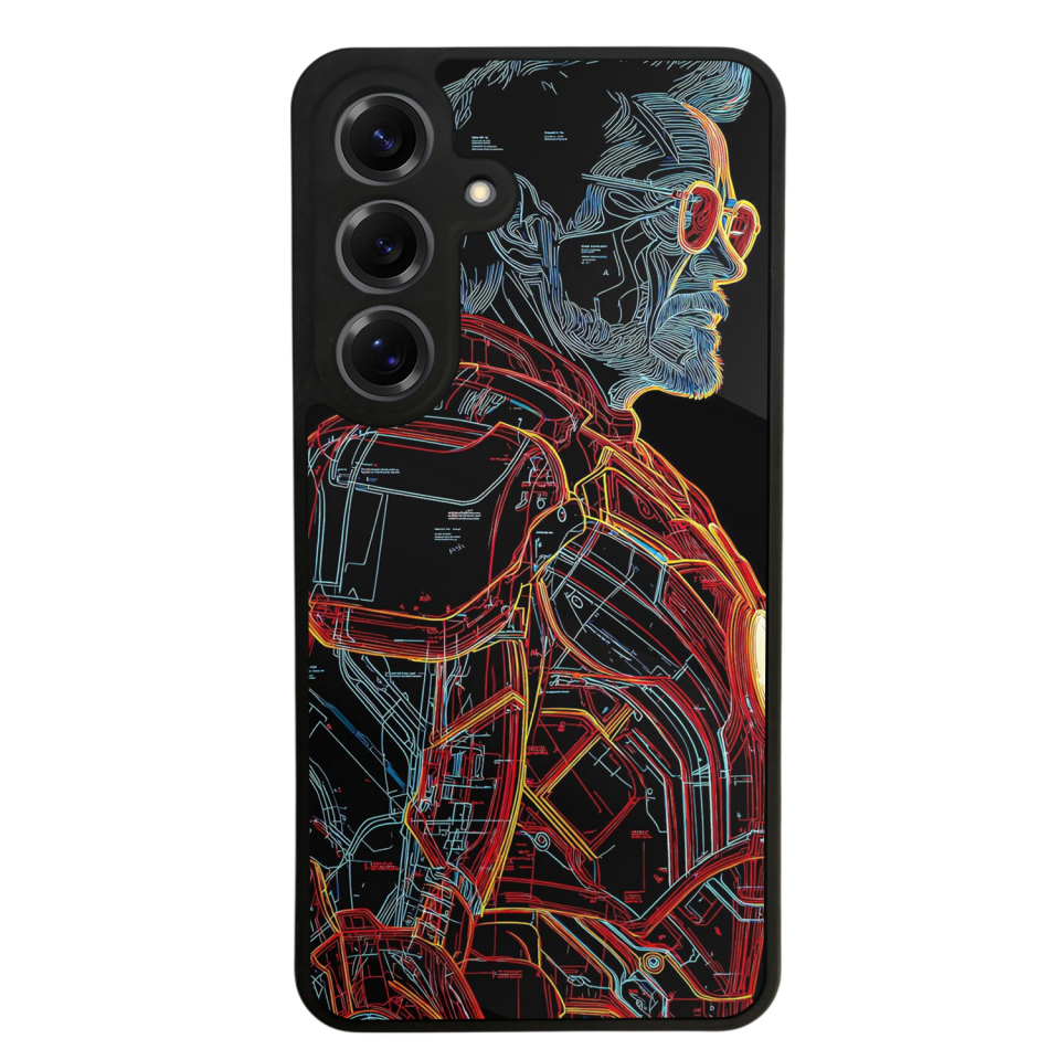 Samsung Galaxy S25 Uyumlu Iron Man ( Demir Adam ) Tasarımlı Glossy Premium Kılıf