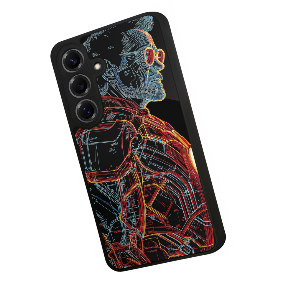 Samsung Galaxy S25 Uyumlu Iron Man ( Demir Adam ) Tasarımlı Glossy Premium Kılıf