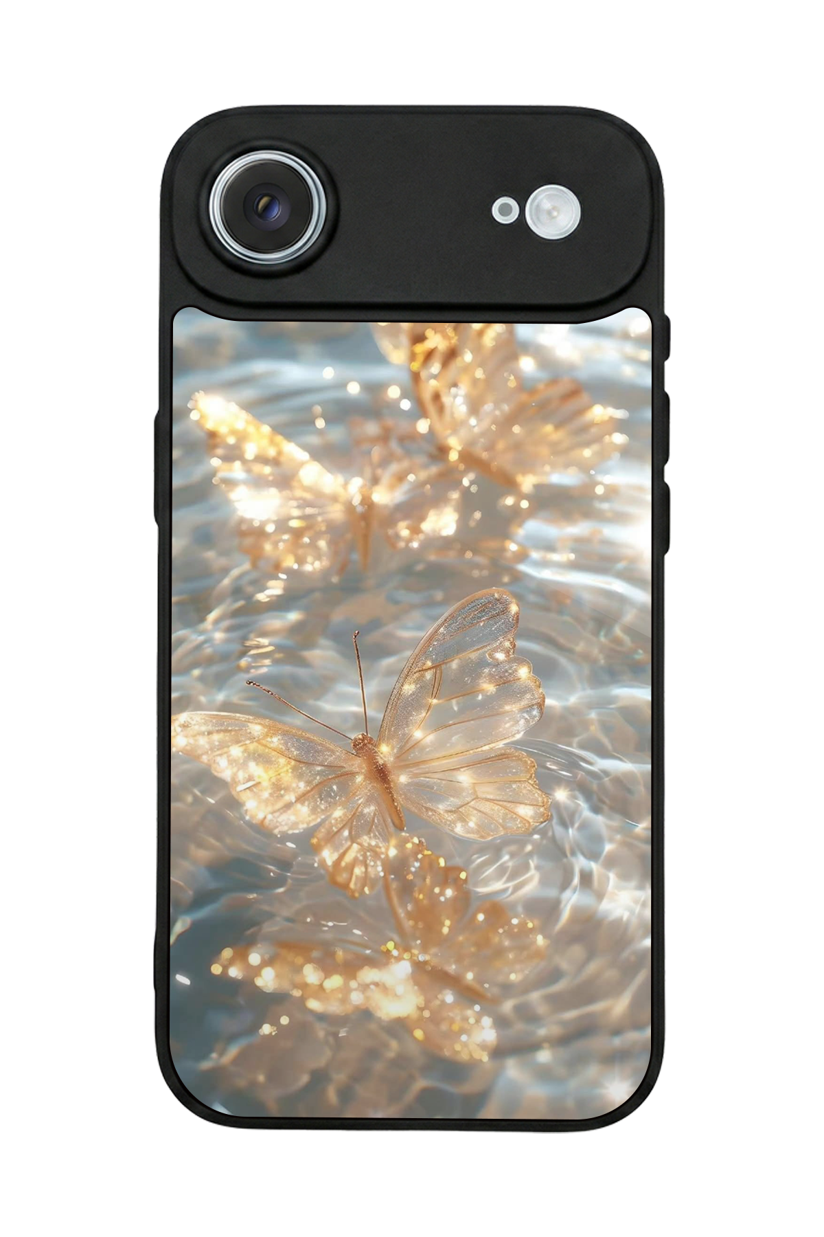 iPhone 17 Air Uyumlu Kelebek Tasarımlı Glossy Premium Kılıf