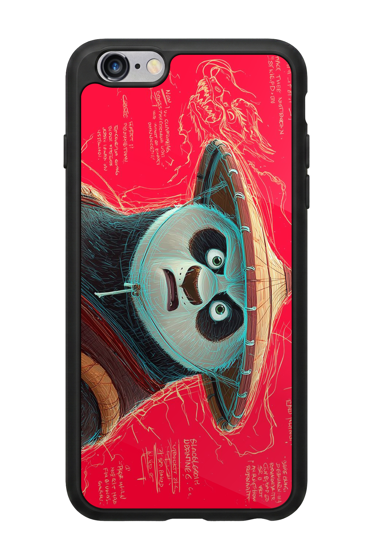 iPhone 6s Plus Uyumlu Kung Fu Panda Tasarımlı Glossy Premium Kılıf