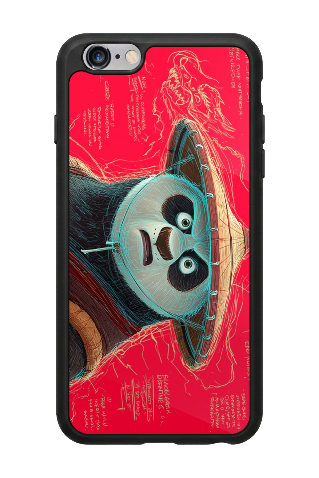 iPhone 6s Plus Uyumlu Kung Fu Panda Tasarımlı Glossy Premium Kılıf