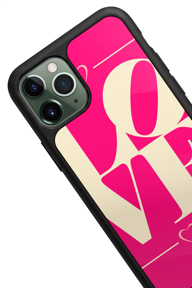 iPhone 11 Pro Max Uyumlu Love Tasarımlı Glossy Premium Kılıf