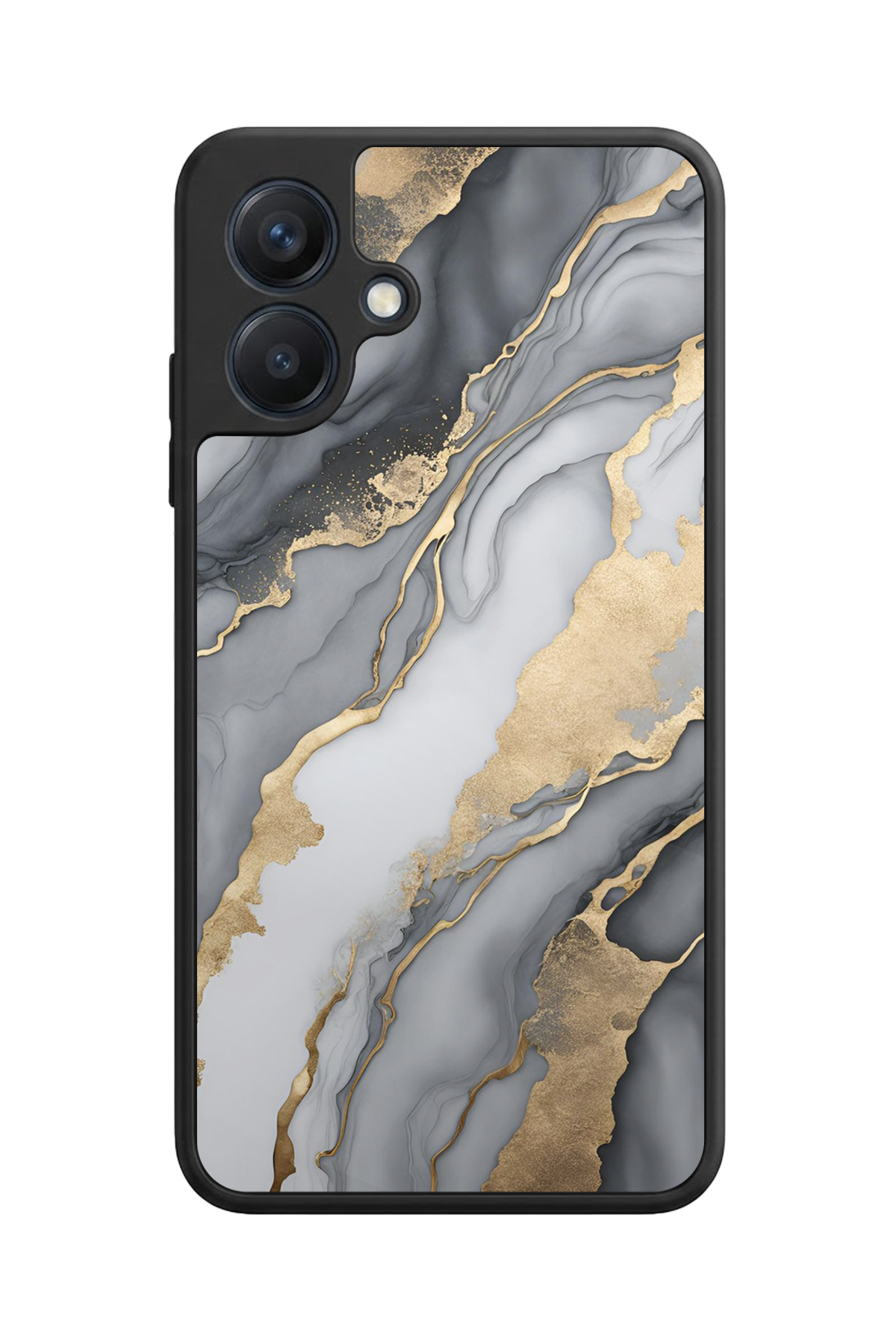Samsung Galaxy A07 Uyumlu Mermer Marble Tasarımlı Glossy Premium Kılıf