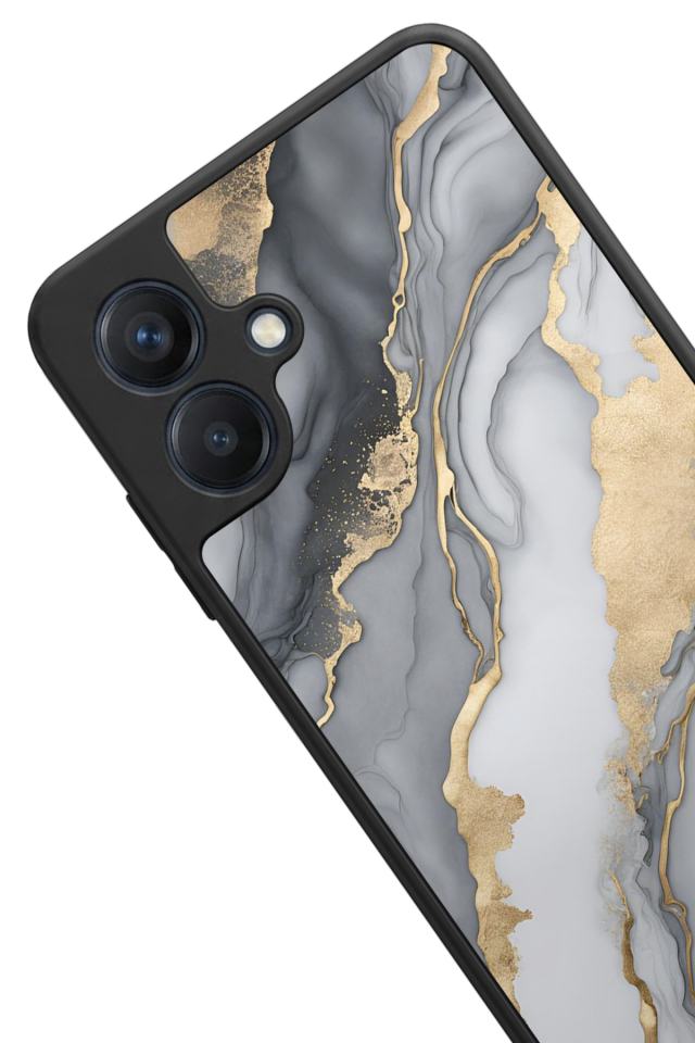 Samsung Galaxy A07 Uyumlu Mermer Marble Tasarımlı Glossy Premium Kılıf