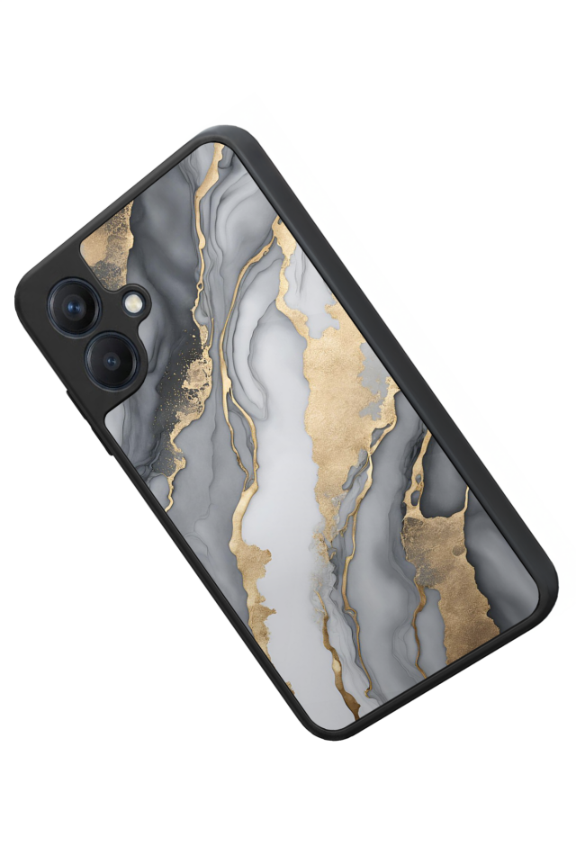 Samsung Galaxy A07 Uyumlu Mermer Marble Tasarımlı Glossy Premium Kılıf