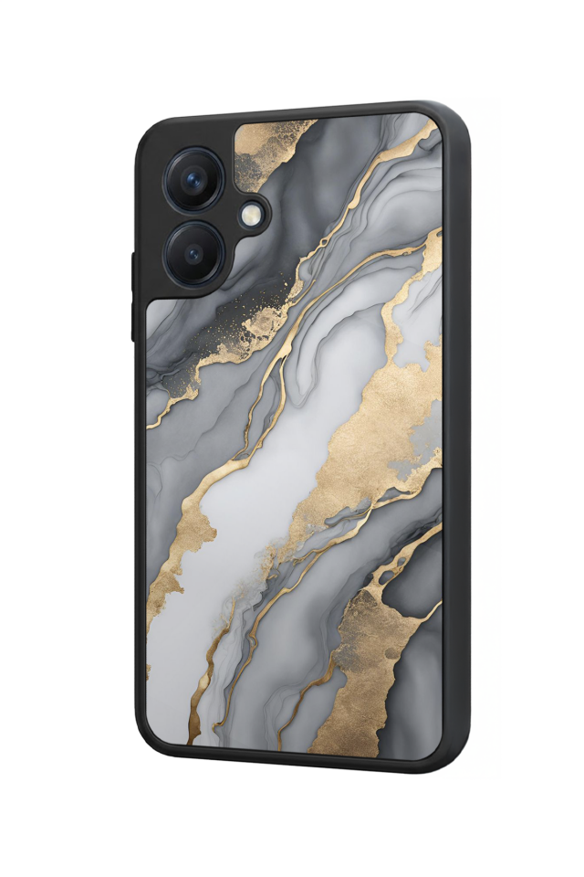 Samsung Galaxy A07 Uyumlu Mermer Marble Tasarımlı Glossy Premium Kılıf