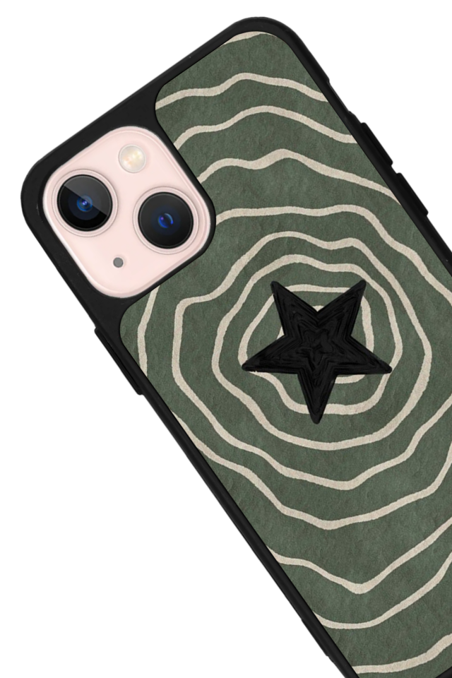 iPhone 15 Plus Uyumlu Retro Yildizlar Tasarımlı Glossy Premium Kılıf