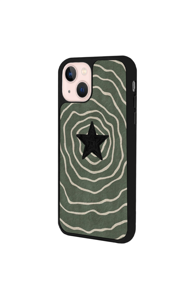 iPhone 15 Plus Uyumlu Retro Yildizlar Tasarımlı Glossy Premium Kılıf