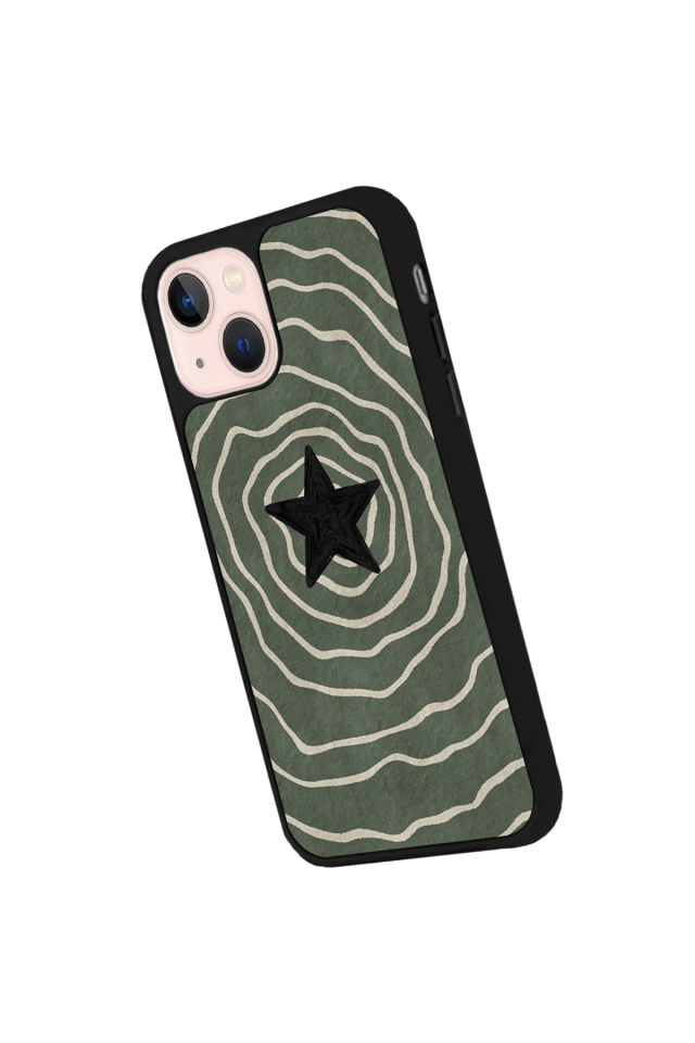 iPhone 15 Plus Uyumlu Retro Yildizlar Tasarımlı Glossy Premium Kılıf