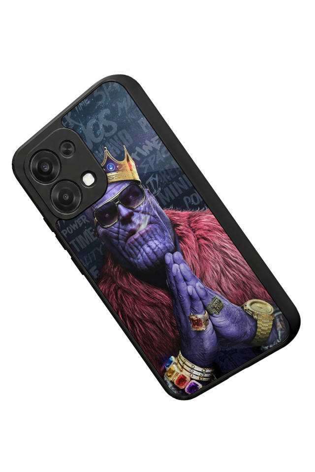 Oppo A6 Pro Uyumlu Thanos Tasarımlı Glossy Premium Kılıf