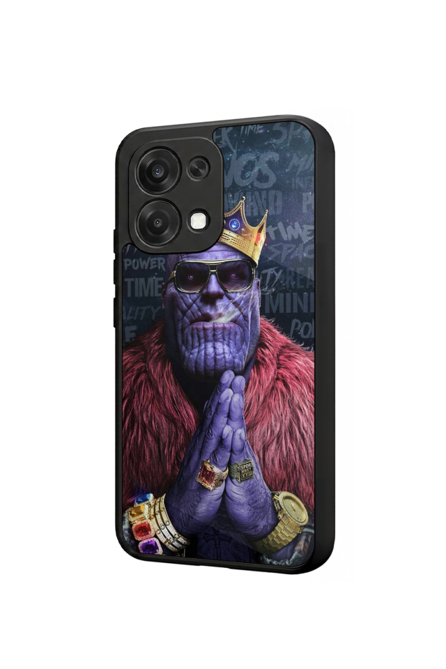 Oppo A6 Pro Uyumlu Thanos Tasarımlı Glossy Premium Kılıf