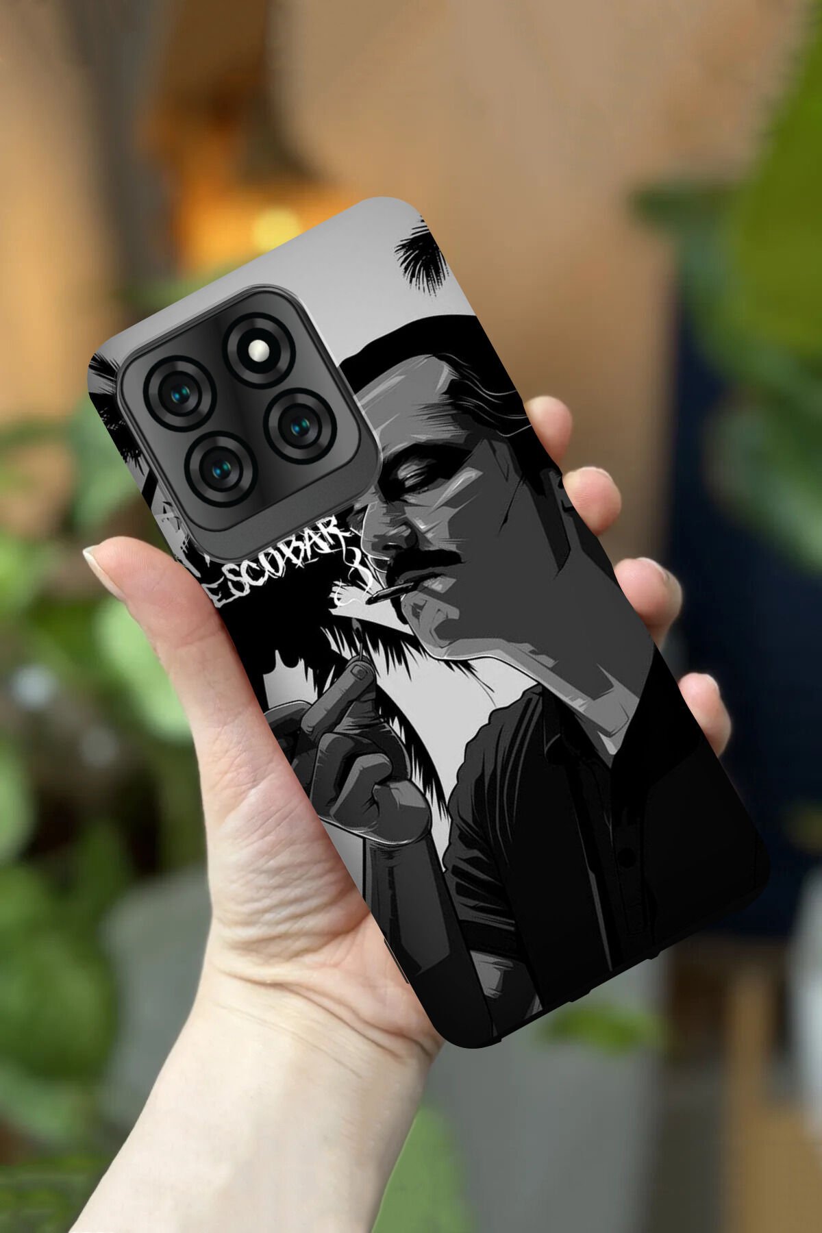 Reeder S71 Uyumlu Kamera Korumalı Pablo Escobar Desenli HD Baskılı Silikon Kılıf