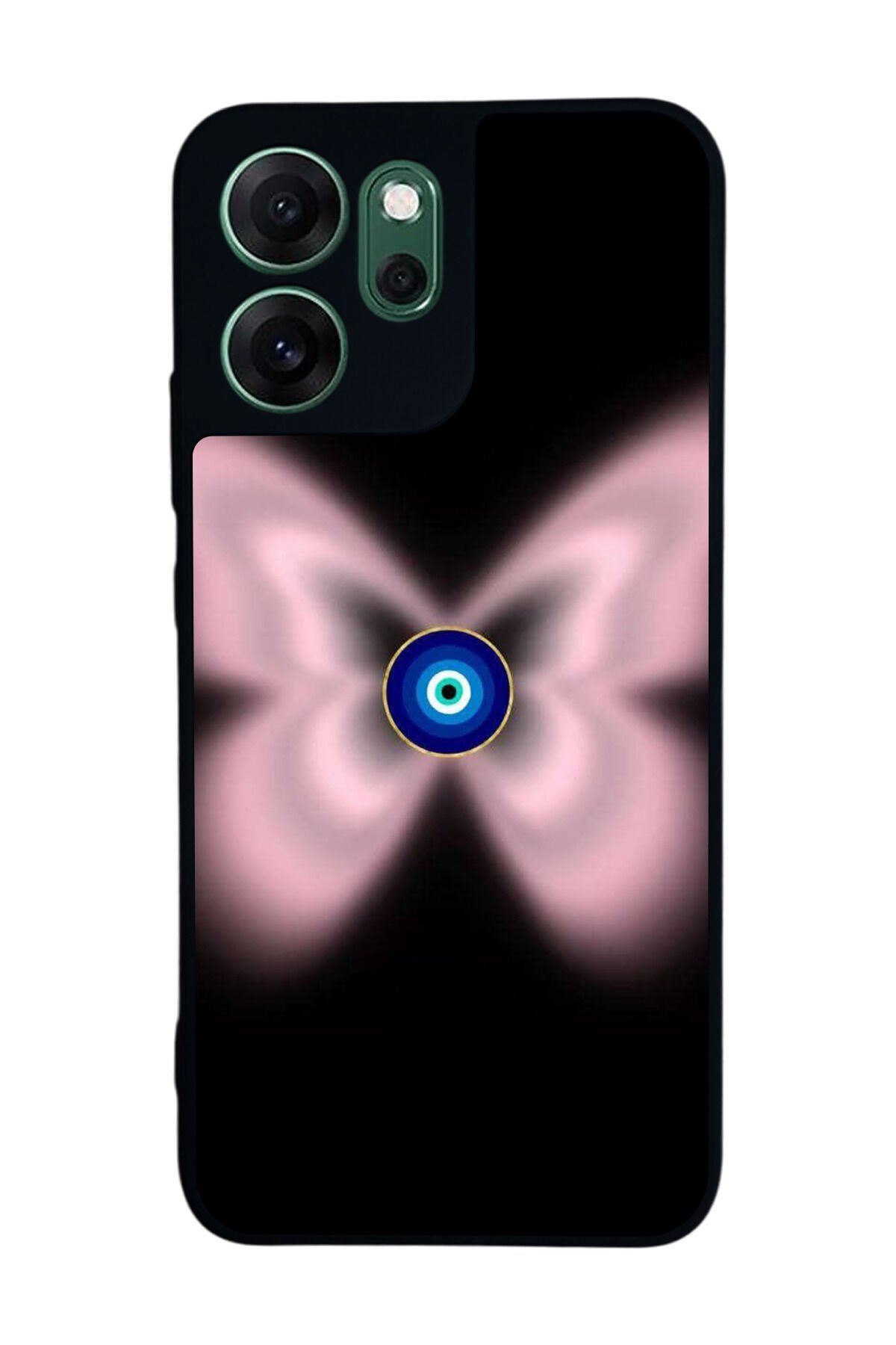 Oppo Reno 14F Uyumlu Nazar Tasarımlı Glossy Premium Kılıf