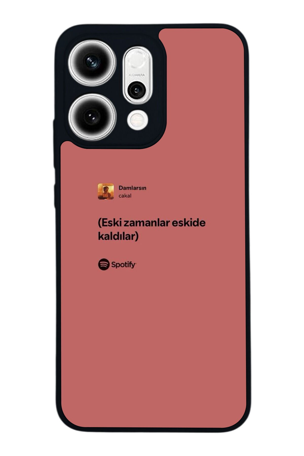 Oppo Reno 14 Uyumlu Sarki Sozleri Tasarımlı Glossy Premium Kılıf