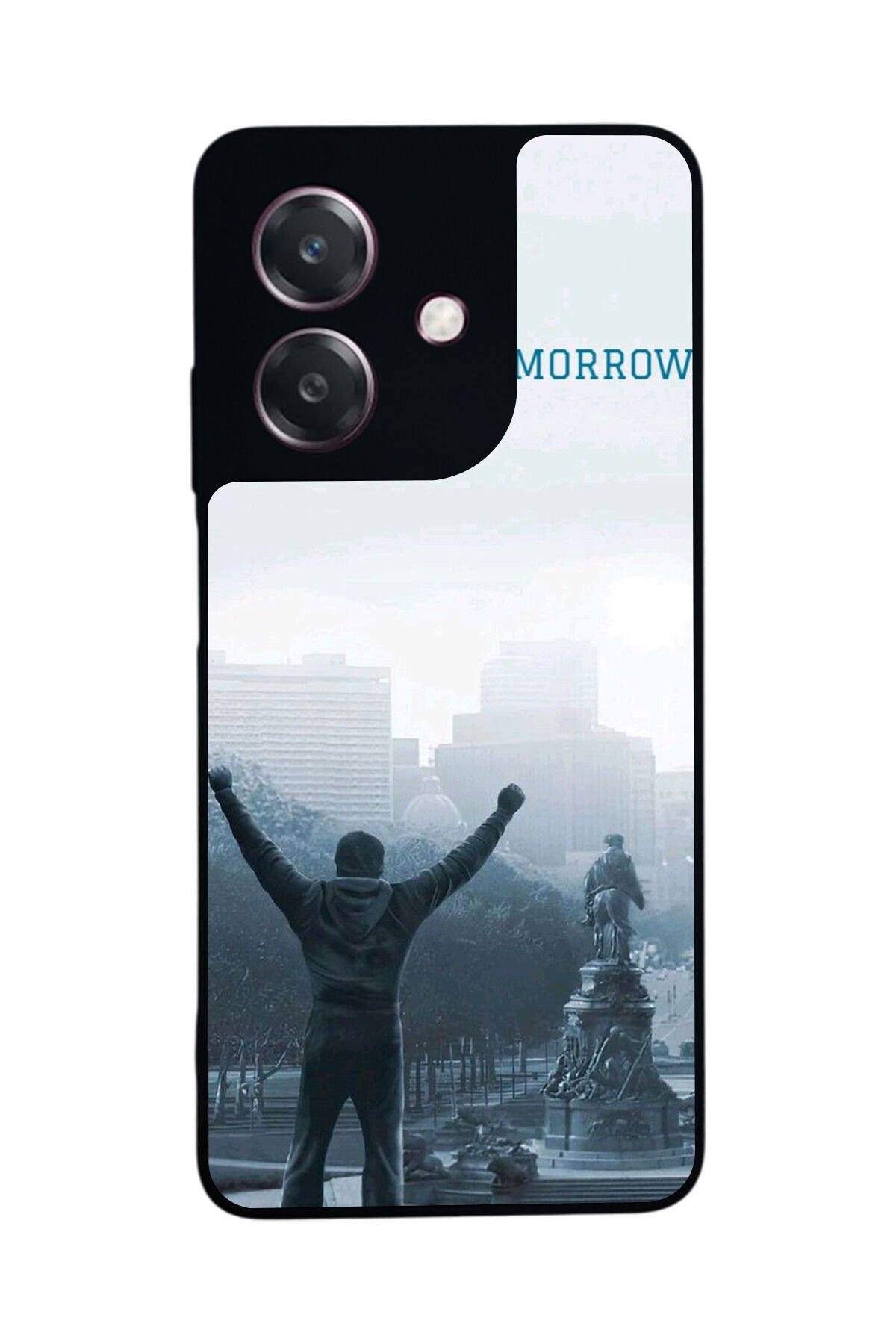 Oppo A3 5G Uyumlu Rocky Tasarımlı Glossy Premium Kılıf