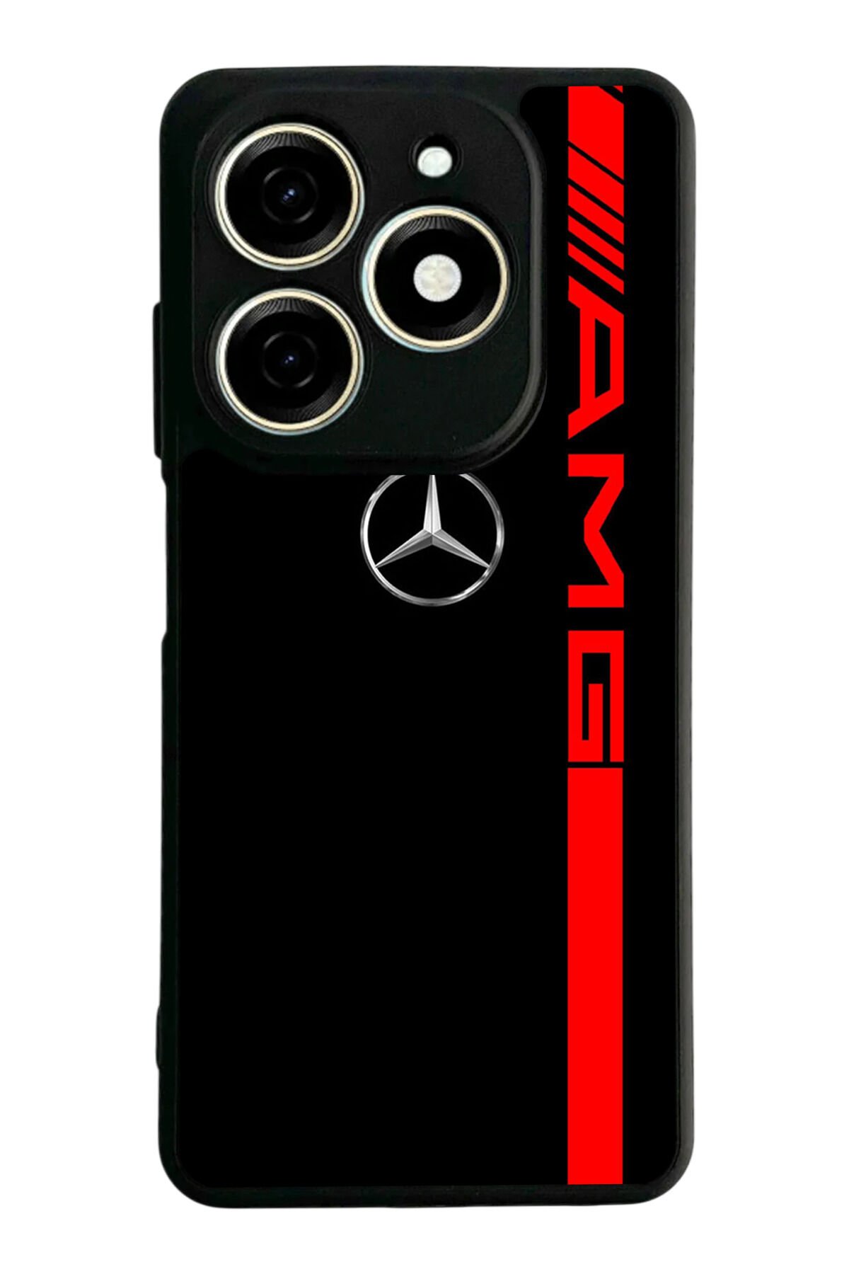 Infınıx Smart 8 Pro Uyumlu Mercedes Tasarımlı Glossy Premium Kılıf