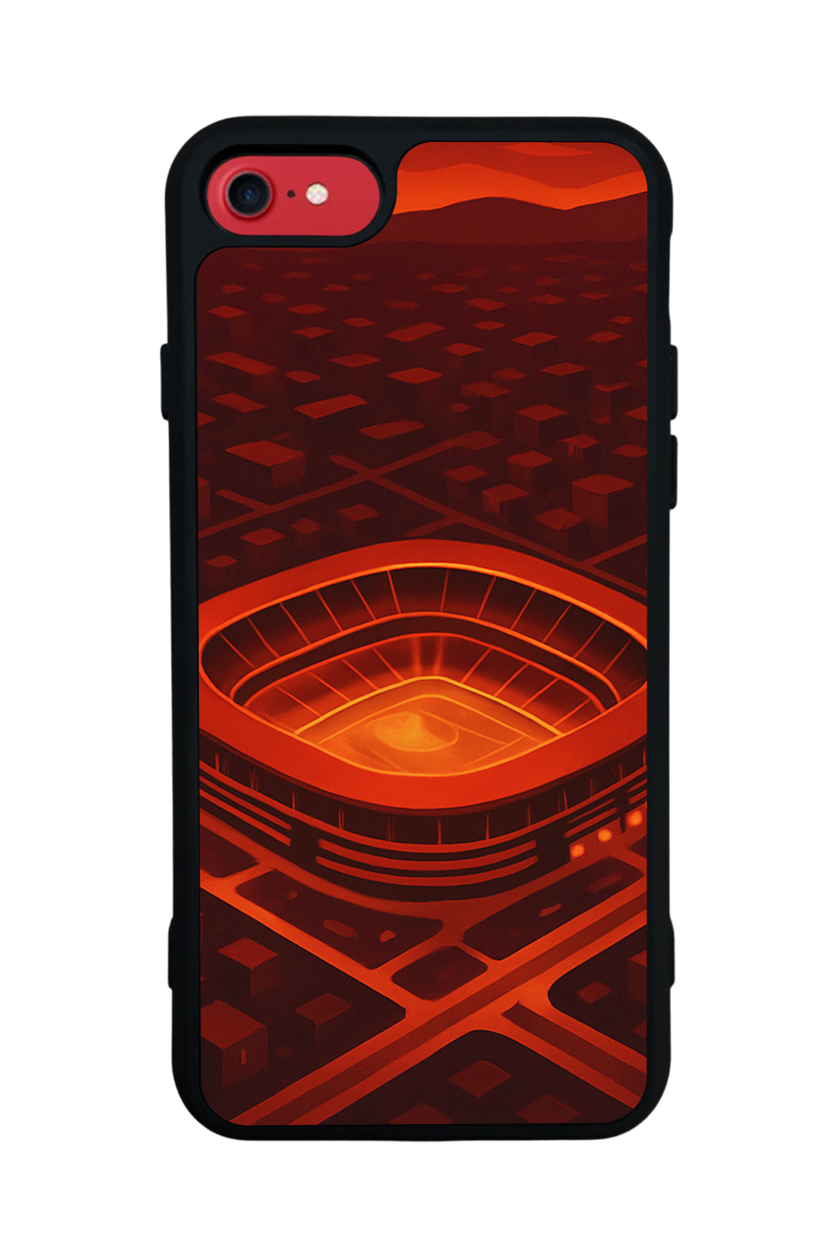 iPhone 8 Uyumlu Aslan Tasarımlı Glossy Premium Kılıf