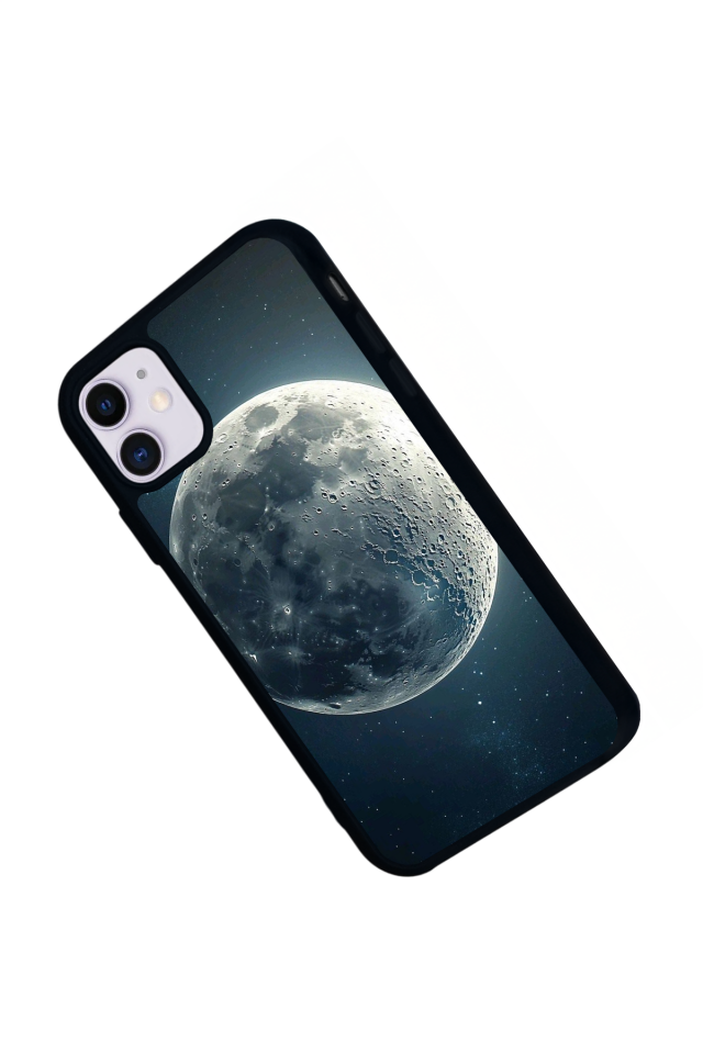 iPhone 11 Uyumlu Ay Tasarımlı Glossy Premium Kılıf