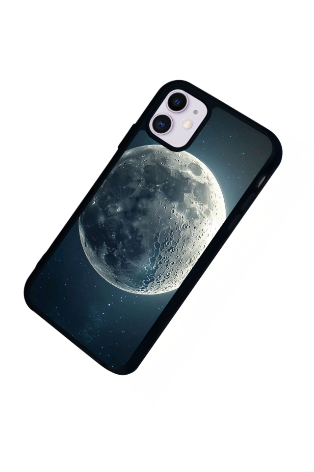iPhone 11 Uyumlu Ay Tasarımlı Glossy Premium Kılıf