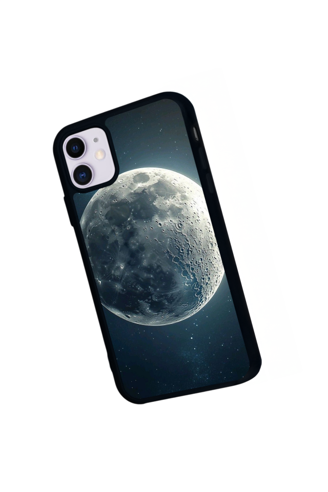 iPhone 11 Uyumlu Ay Tasarımlı Glossy Premium Kılıf