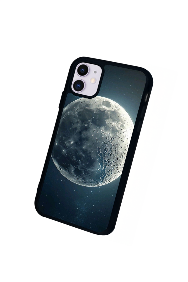 iPhone 11 Uyumlu Ay Tasarımlı Glossy Premium Kılıf