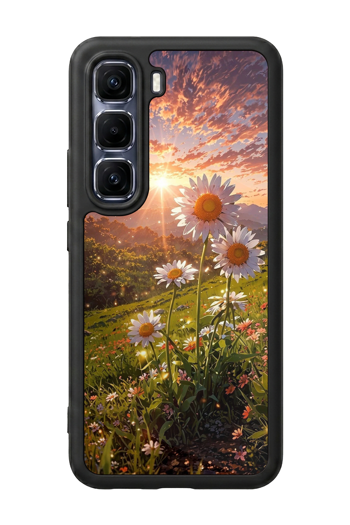 Infinix Hot 60 Pro Plus Uyumlu Cicek Tasarımlı Glossy Premium Kılıf