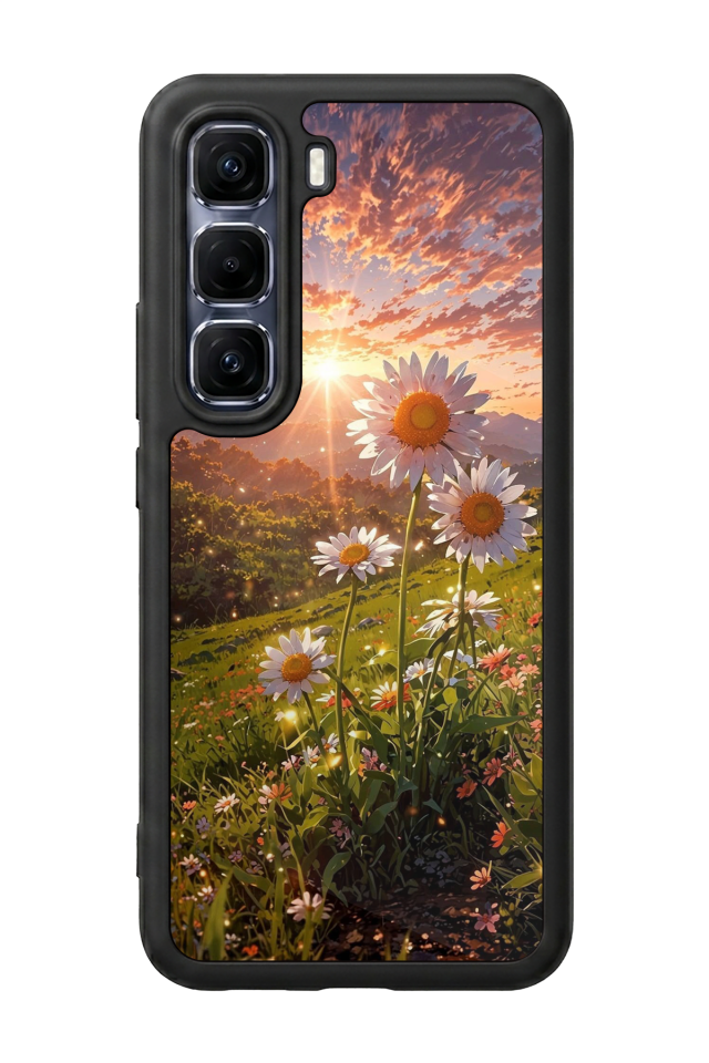 Infinix Hot 60 Pro Plus Uyumlu Cicek Tasarımlı Glossy Premium Kılıf