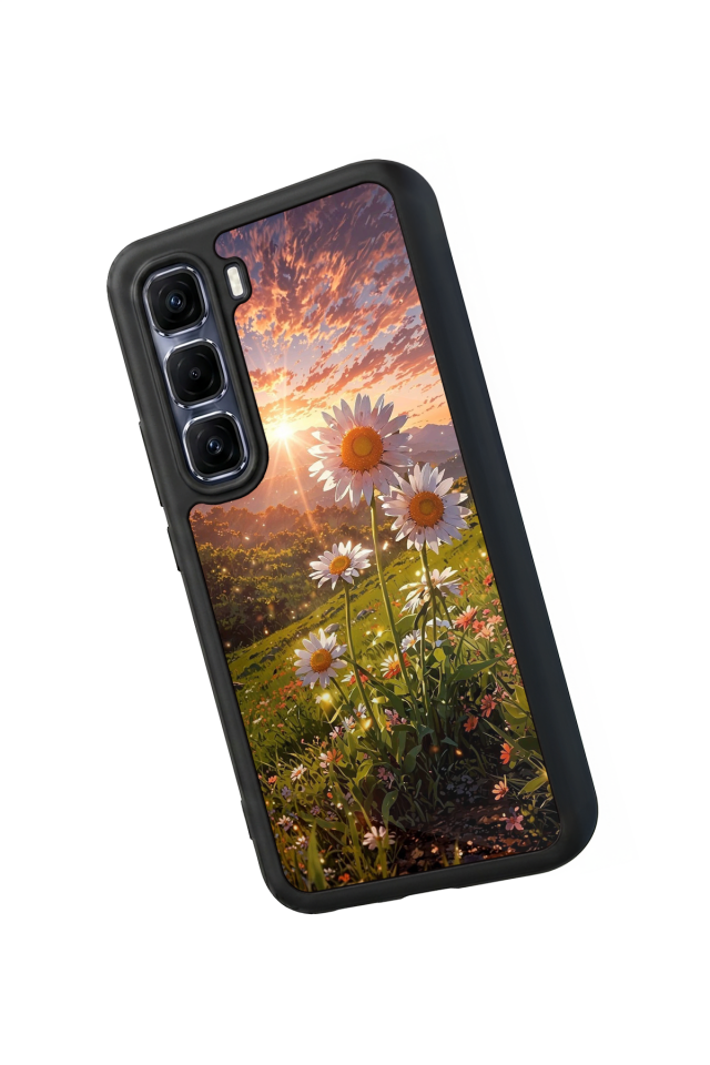 Infinix Hot 60 Pro Plus Uyumlu Cicek Tasarımlı Glossy Premium Kılıf