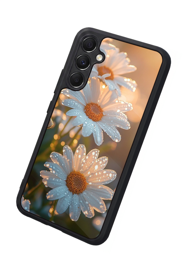 Samsung Galaxy A34 Uyumlu Cicek Tasarımlı Glossy Premium Kılıf