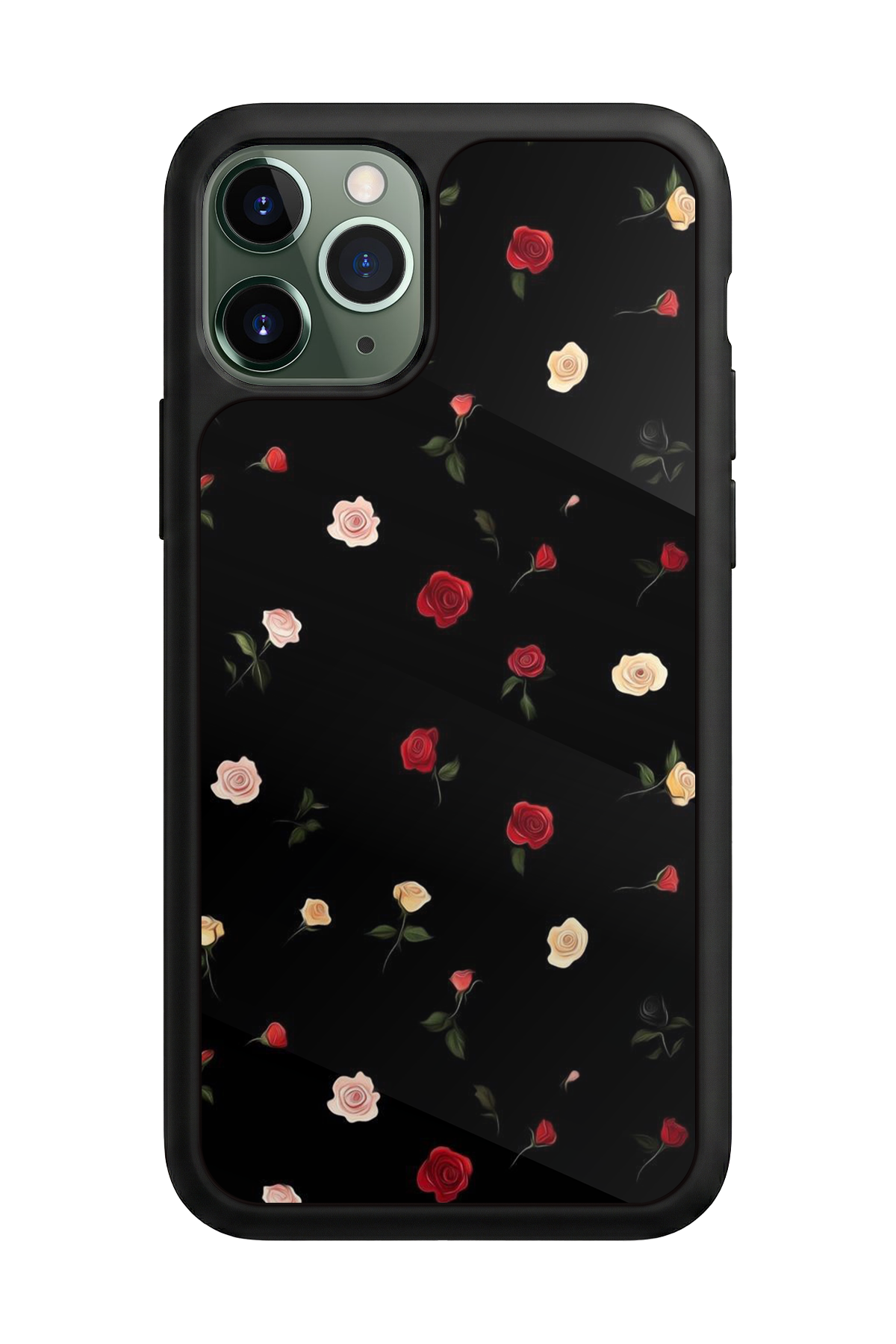 iPhone 11 Pro Uyumlu Floral Tasarımlı Glossy Premium Kılıf