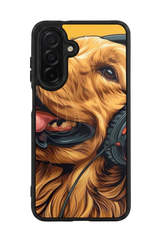 Samsung Galaxy A36 Uyumlu Golden Kopek Tasarımlı Glossy Premium Kılıf