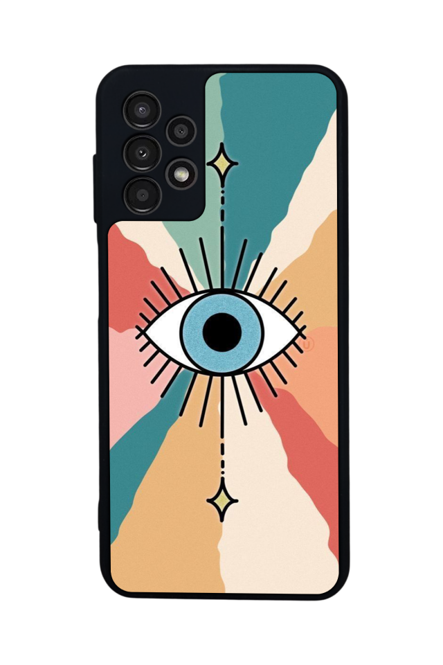 Samsung Galaxy A13 Uyumlu Göz Tasarımlı Glossy Premium Kılıf