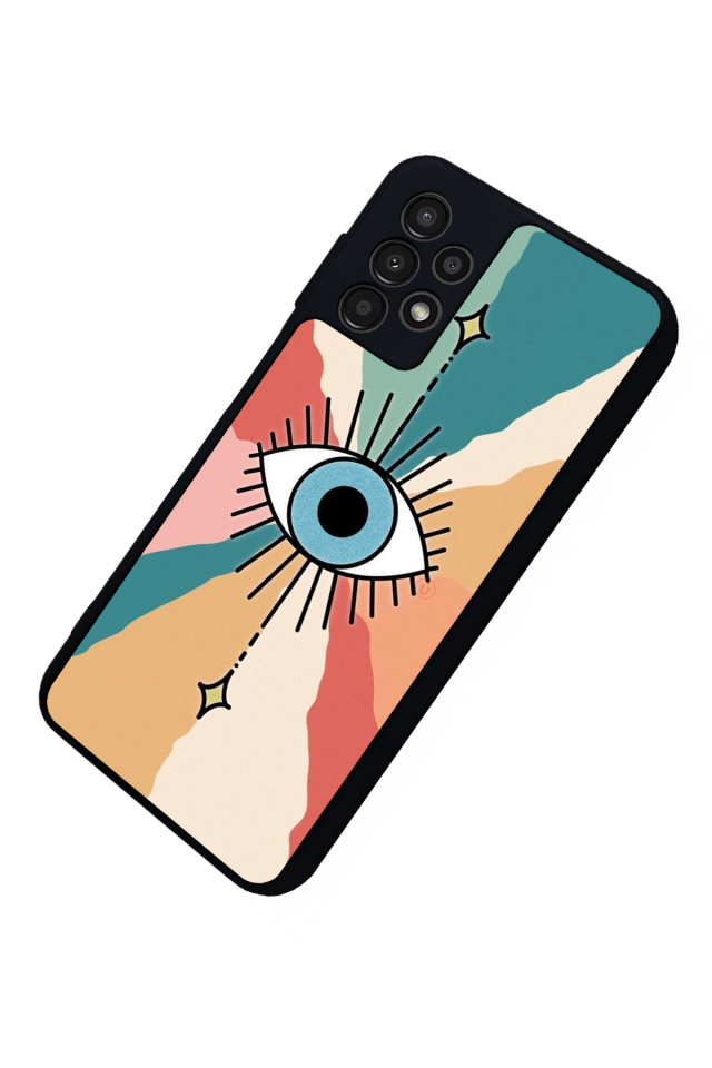 Samsung Galaxy A13 Uyumlu Göz Tasarımlı Glossy Premium Kılıf