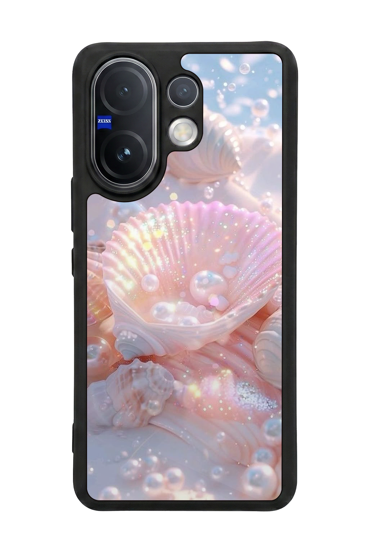 Vivo V60 Uyumlu  İnci Tasarımlı Glossy Premium Kılıf