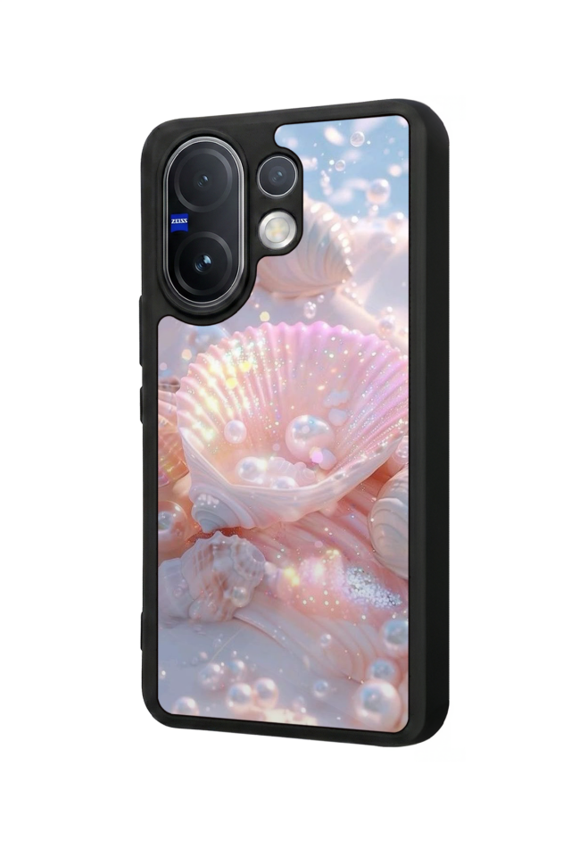 Vivo V60 Uyumlu  İnci Tasarımlı Glossy Premium Kılıf