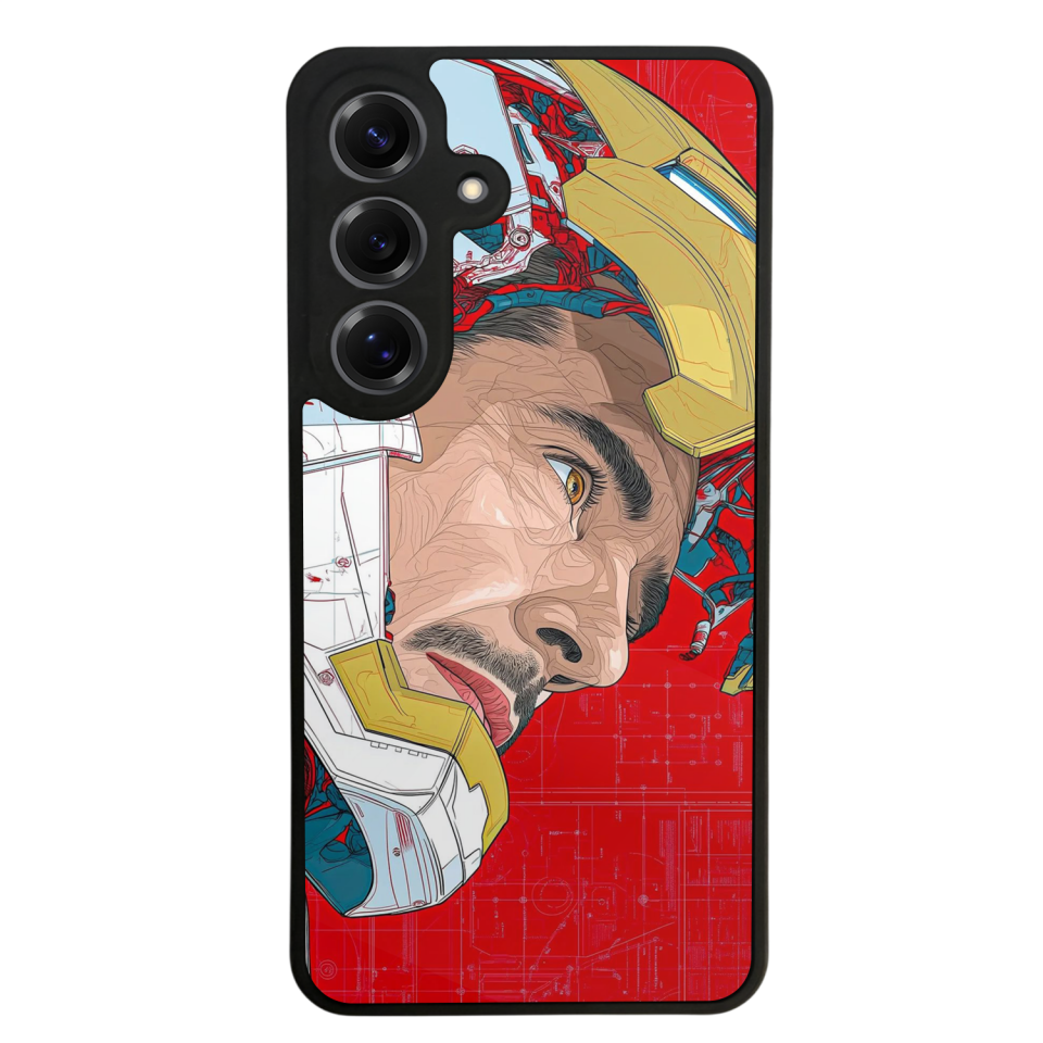 Samsung Galaxy S25 Uyumlu Iron Man ( Demir Adam ) Tasarımlı Glossy Premium Kılıf