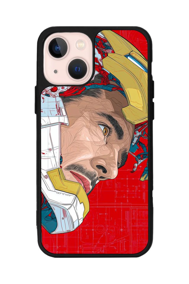 iPhone 13/14 Uyumlu Iron Man ( Demir Adam ) Tasarımlı Glossy Premium Kılıf