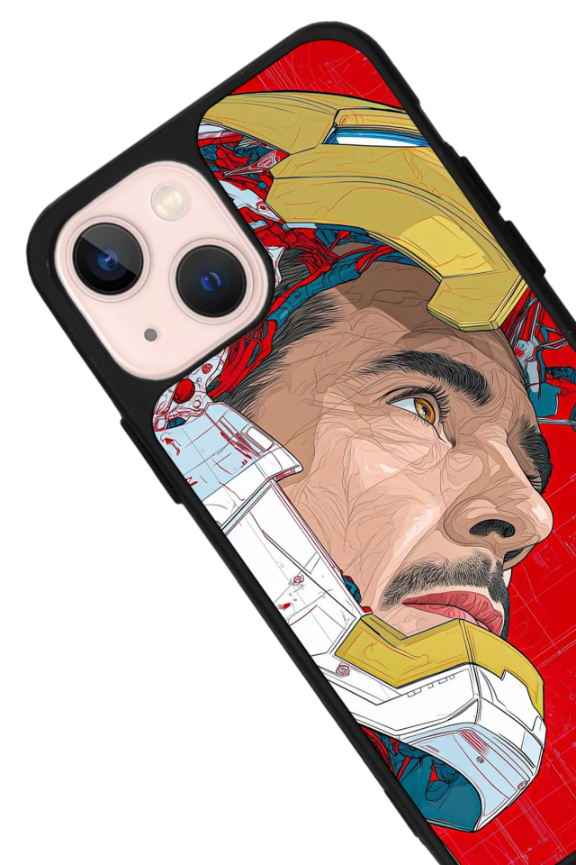 iPhone 13/14 Uyumlu Iron Man ( Demir Adam ) Tasarımlı Glossy Premium Kılıf