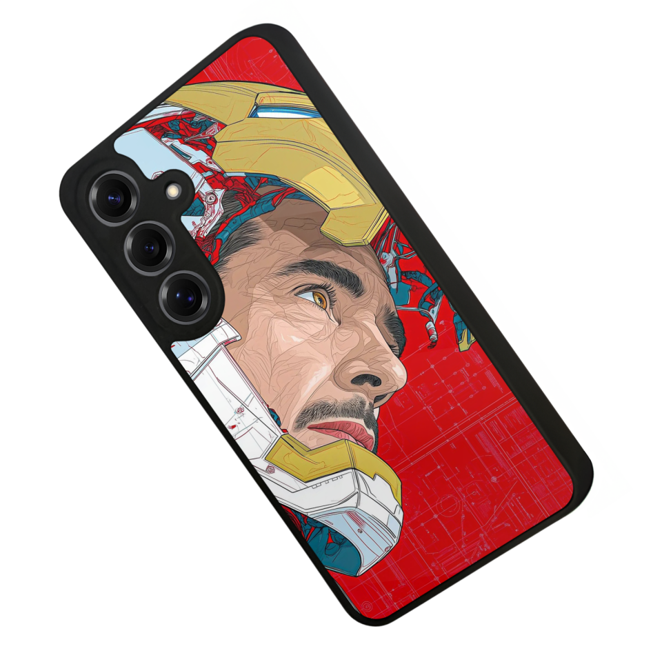 Samsung Galaxy S25 Uyumlu Iron Man ( Demir Adam ) Tasarımlı Glossy Premium Kılıf