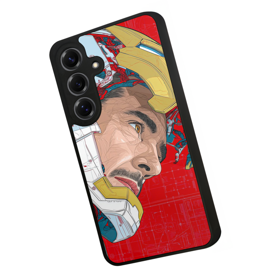 Samsung Galaxy S25 Uyumlu Iron Man ( Demir Adam ) Tasarımlı Glossy Premium Kılıf