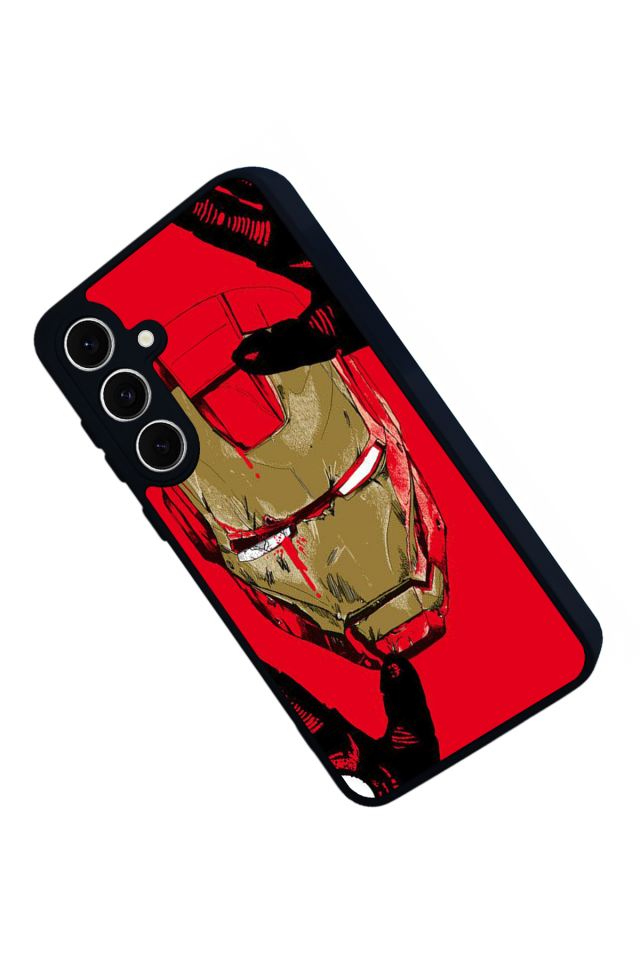 Samsung Galaxy S24 FE Uyumlu  Iron Man ( Demir Adam ) Tasarımlı Glossy Premium Kılıf