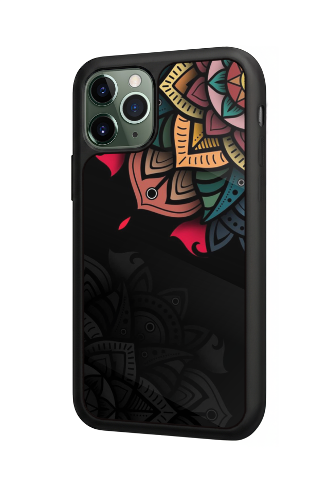 iPhone 11 Pro Max Uyumlu Mandala Tasarımlı Glossy Premium Kılıf