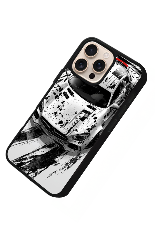 iPhone 16 Pro Max Uyumlu Mercedes Tasarımlı Glossy Premium Kılıf