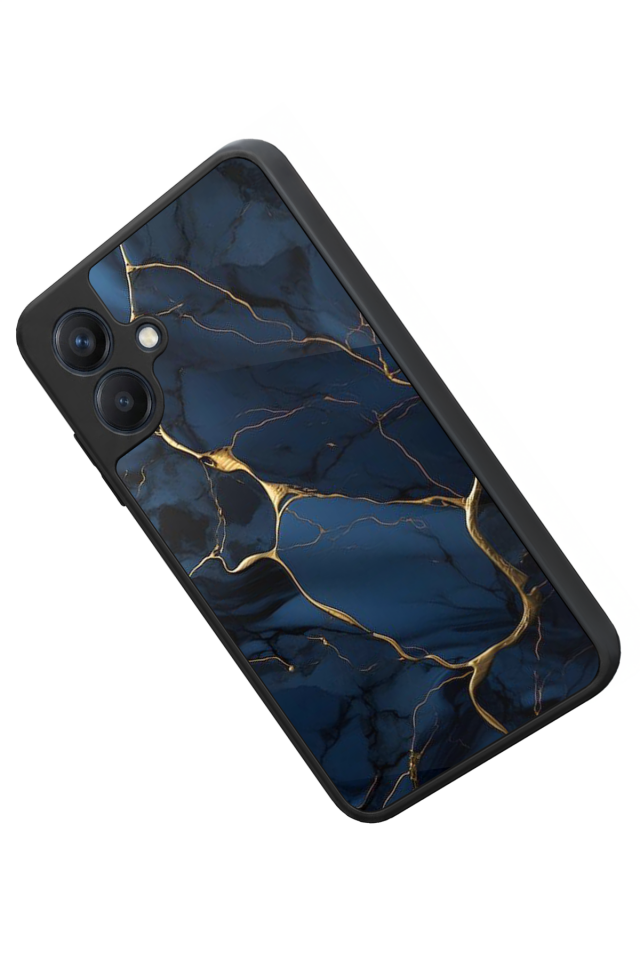 Samsung Galaxy A07 Uyumlu Mermer Marble Tasarımlı Glossy Premium Kılıf