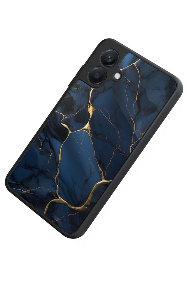 Samsung Galaxy A07 Uyumlu Mermer Marble Tasarımlı Glossy Premium Kılıf