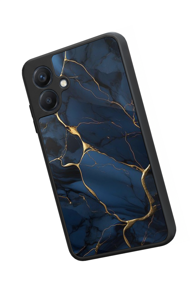 Samsung Galaxy A07 Uyumlu Mermer Marble Tasarımlı Glossy Premium Kılıf